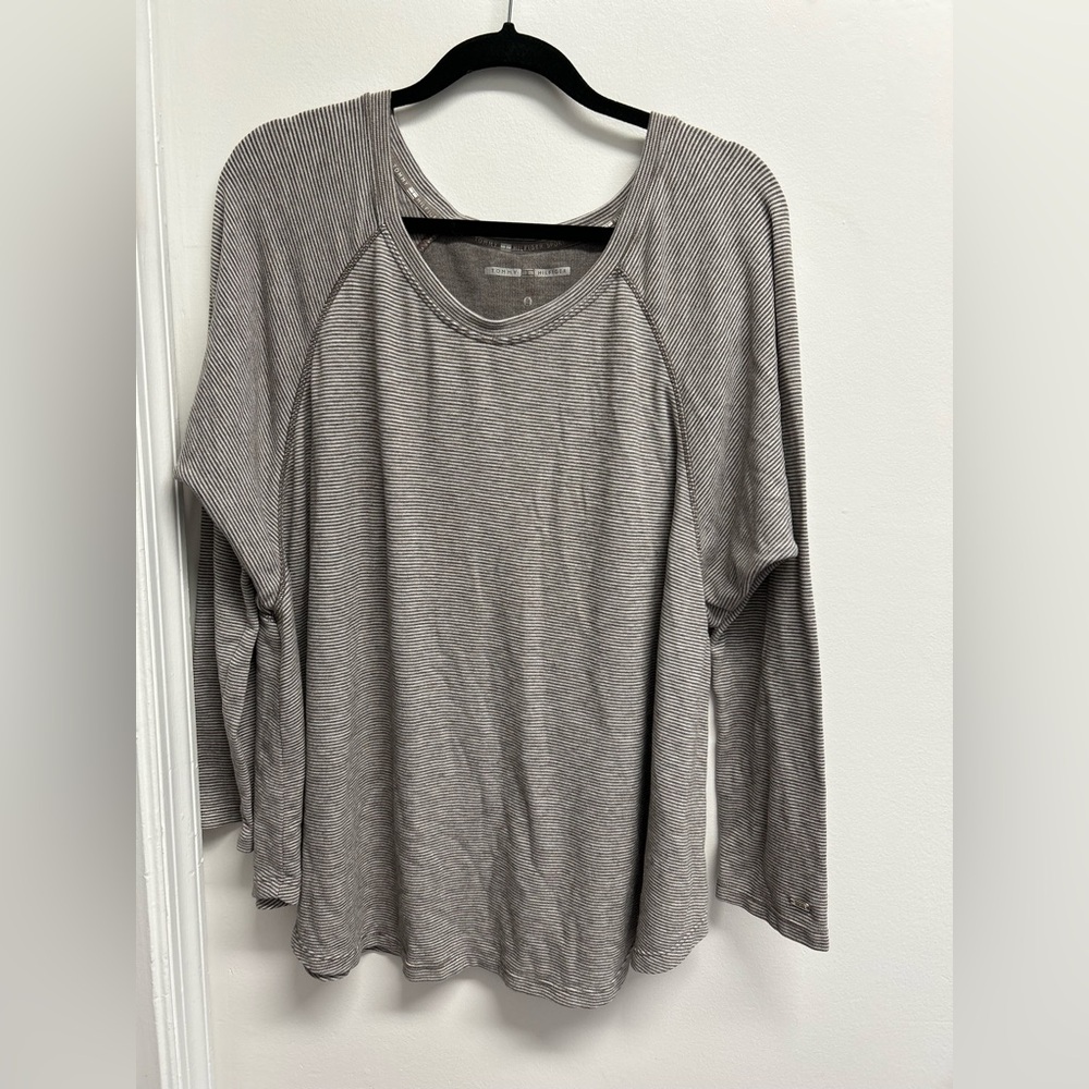 Brown Striped Women's Top